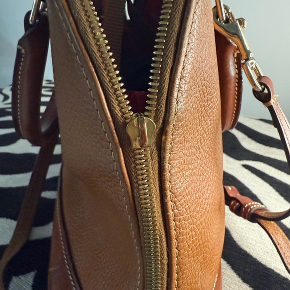 Dooney & Bourke Brown Leather Satchel - Picture 10 of 12
